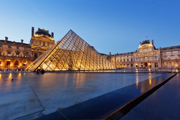 The Louvre museum in Paris, France